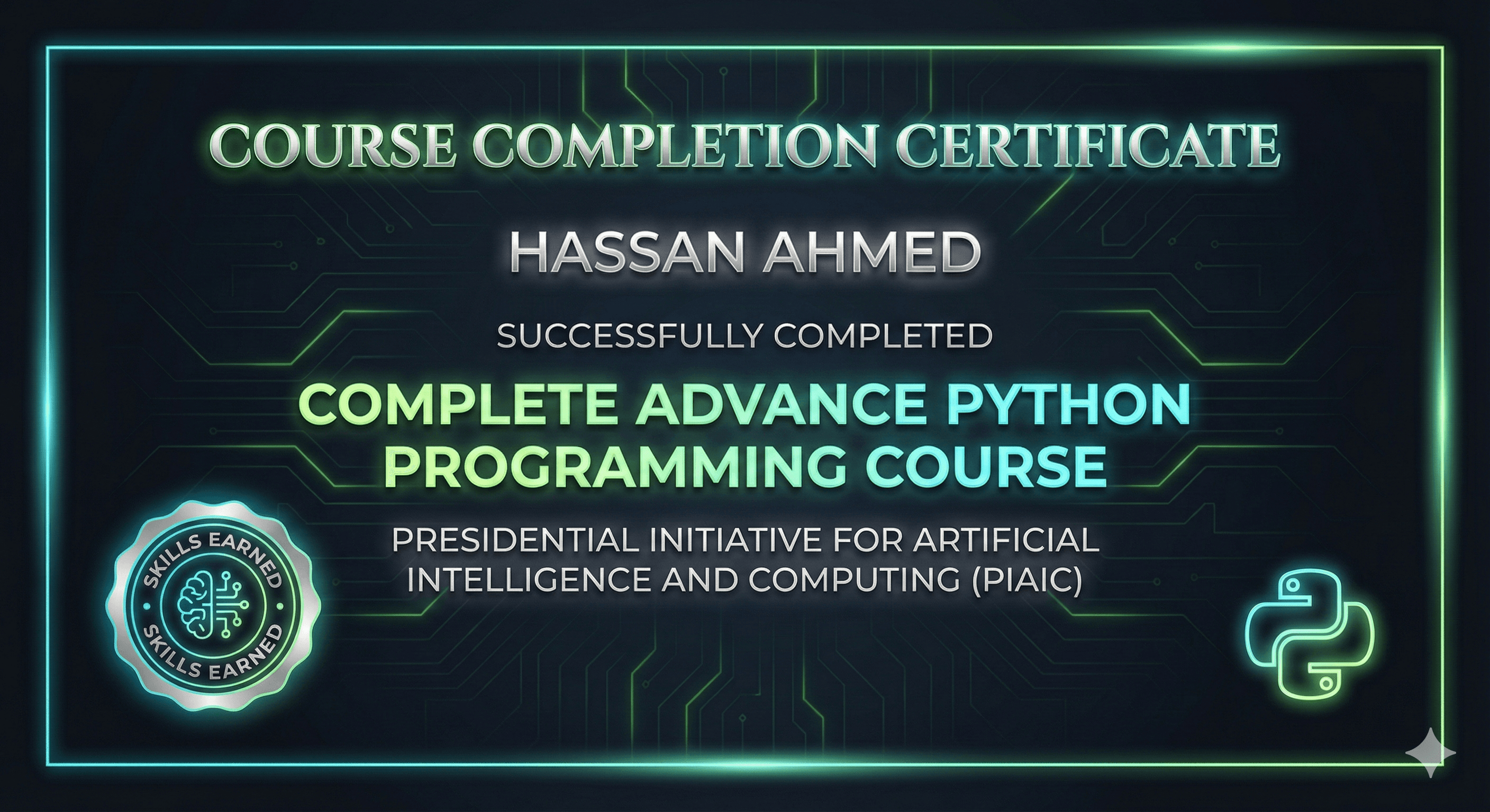 Advanced Python Programming Certification for AI